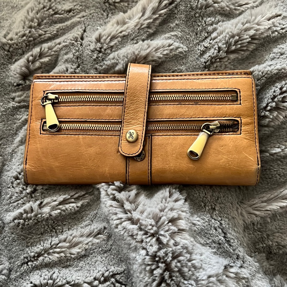 HOBO Brown Leather Wallet